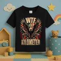 Wtf Is A Kilometer Eagle Badge American Signature Burger Toddler T-Shirt