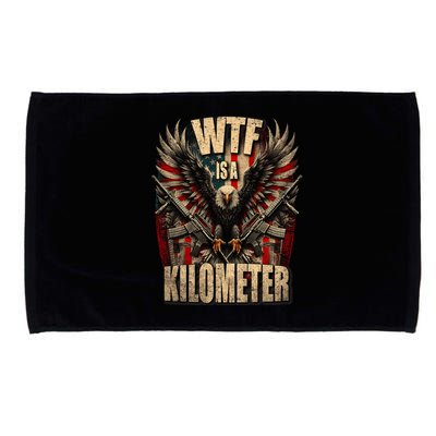 Wtf Is A Kilometer Eagle Badge American Signature Burger Microfiber Hand Towel