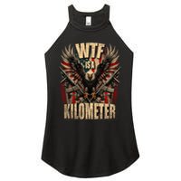 Wtf Is A Kilometer Eagle Badge American Signature Burger Women's Perfect Tri Rocker Tank