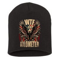 Wtf Is A Kilometer Eagle Badge American Signature Burger Short Acrylic Beanie