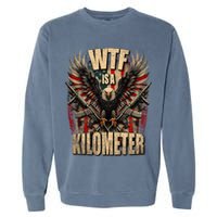 Wtf Is A Kilometer Eagle Badge American Signature Burger Garment-Dyed Sweatshirt