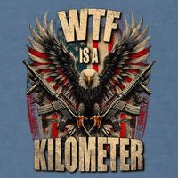 Wtf Is A Kilometer Eagle Badge American Signature Burger Garment-Dyed Sweatshirt
