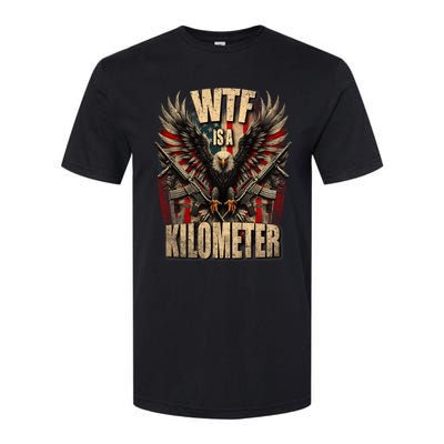 Wtf Is A Kilometer Eagle Badge American Signature Burger Softstyle CVC T-Shirt