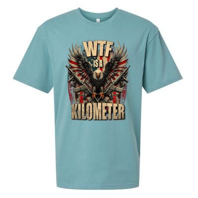 Wtf Is A Kilometer Eagle Badge American Signature Burger Sueded Cloud Jersey T-Shirt