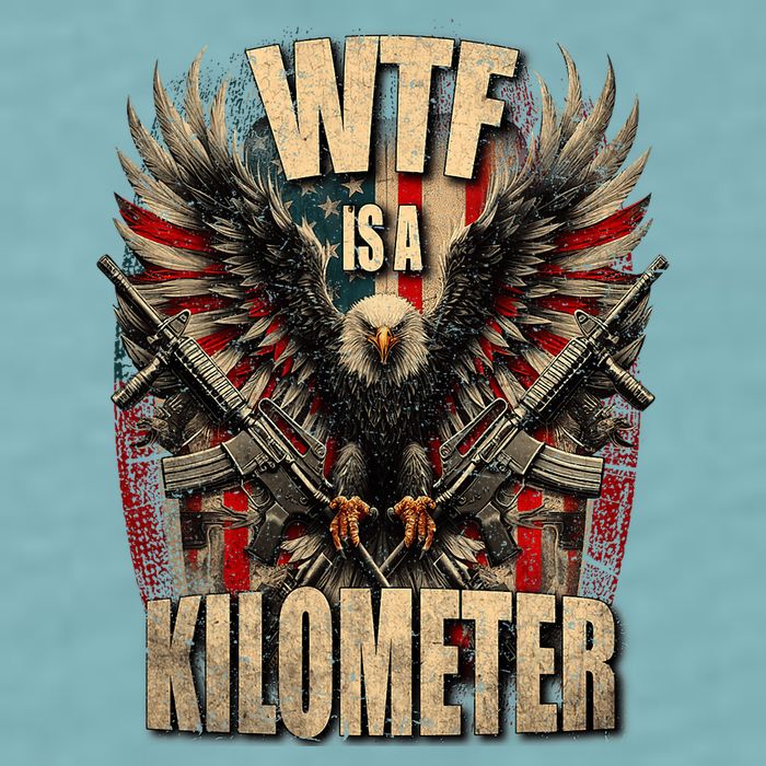 Wtf Is A Kilometer Eagle Badge American Signature Burger Sueded Cloud Jersey T-Shirt