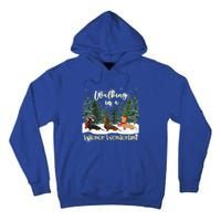 Walking In A Wiener Wonderland Dachshund Trio Gift Tall Hoodie