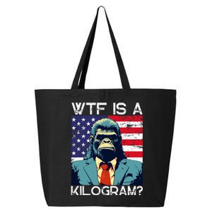 Wtf Is A Kilogram Bigfoot Political 4th Of July Usa 25L Jumbo Tote