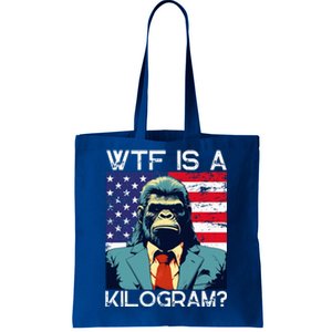 Wtf Is A Kilogram Bigfoot Political 4th Of July Usa Tote Bag