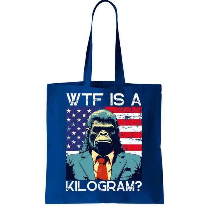 Wtf Is A Kilogram Bigfoot Political 4th Of July Usa Tote Bag