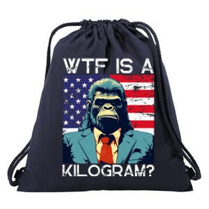 Wtf Is A Kilogram Bigfoot Political 4th Of July Usa Drawstring Bag