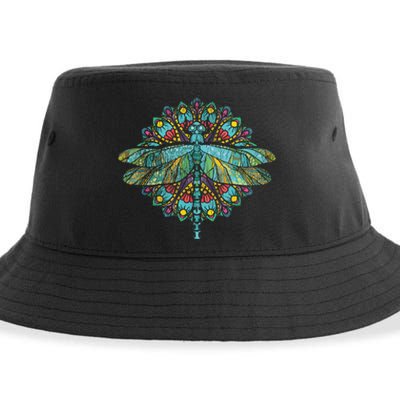 Wildlife Insect Animal Lover Hippie Gift Nature Dragonfly Sustainable Bucket Hat