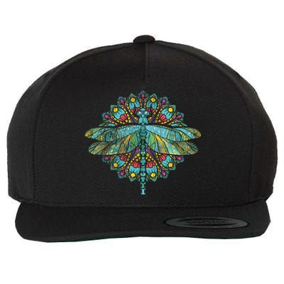 Wildlife Insect Animal Lover Hippie Gift Nature Dragonfly Wool Snapback Cap