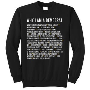 Why I Am A Democrat Cool Political Outfit For Democrats Sweatshirt