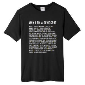 Why I Am A Democrat Cool Political Outfit For Democrats Tall Fusion ChromaSoft Performance T-Shirt