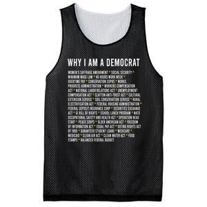 Why I Am A Democrat Cool Political Outfit For Democrats Mesh Reversible Basketball Jersey Tank