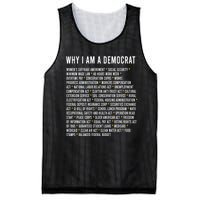 Why I Am A Democrat Cool Political Outfit For Democrats Mesh Reversible Basketball Jersey Tank