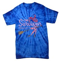 Witch Im A Survivor Halloween Breast Cancer Awareness Funny Tie-Dye T-Shirt