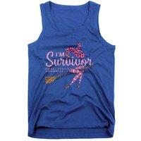 Witch Im A Survivor Halloween Breast Cancer Awareness Funny Tank Top