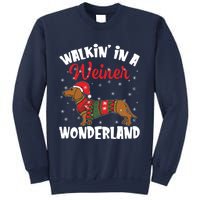 Walking In A Wiener Wonderland Funny Dachshund Christmas Sweatshirt