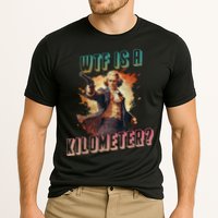 WTF Is A Kilometer Funny American George Washington Cooling Performance Crew T-Shirt