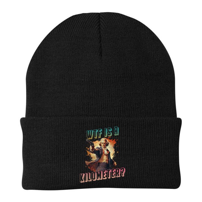 WTF Is A Kilometer Funny American George Washington Beanie