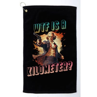 WTF Is A Kilometer Funny American George Washington Golf Towel