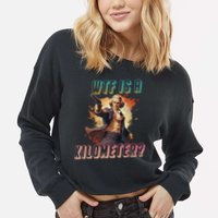 WTF Is A Kilometer Funny American George Washington Cropped Pullover Crew