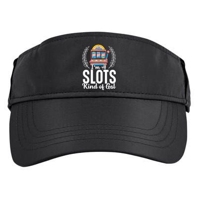Wo I'm A Slots Kind Of Gal Slot Machine Casino Gambling Adult Drive Performance Visor