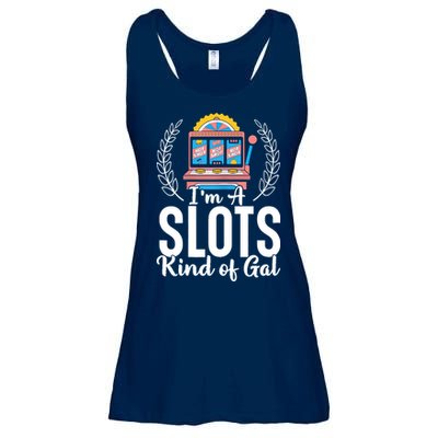 Wo I'm A Slots Kind Of Gal Slot Machine Casino Gambling Ladies Essential Flowy Tank