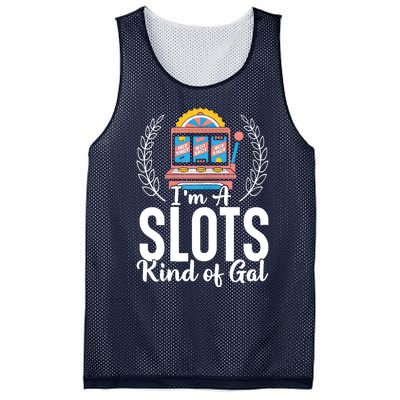 Wo I'm A Slots Kind Of Gal Slot Machine Casino Gambling Mesh Reversible Basketball Jersey Tank