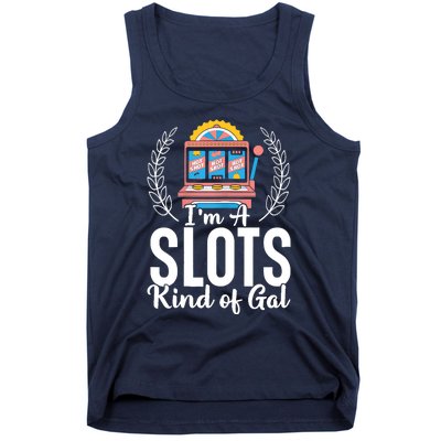 Wo I'm A Slots Kind Of Gal Slot Machine Casino Gambling Tank Top