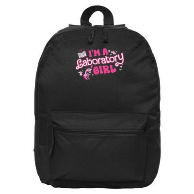 Women I'm A Laboratory Girl Retro Lab Week Lab Tech 16 in Basic Backpack
