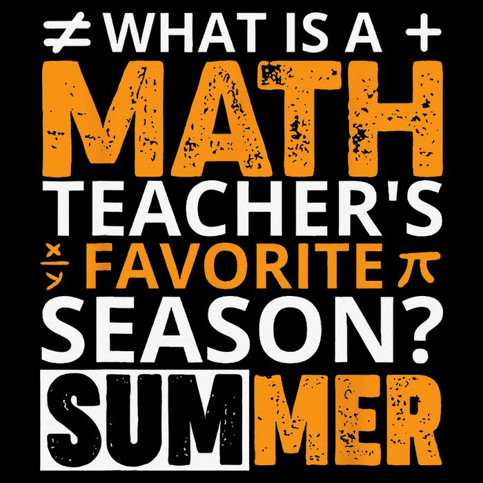 What is a Math Teacher's favorite season Funny Math Teacher Cooling Performance Crew T-Shirt