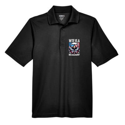 Wtf Is A Kilogram 4th Of July Patriotic Eagle Usa Flag Men's Origin Performance Pique Polo