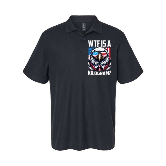 Wtf Is A Kilogram 4th Of July Patriotic Eagle Usa Flag Softstyle Adult Sport Polo