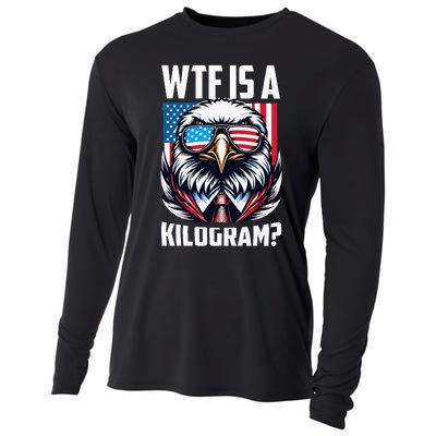 Wtf Is A Kilogram 4th Of July Patriotic Eagle Usa Flag Cooling Performance Long Sleeve Crew