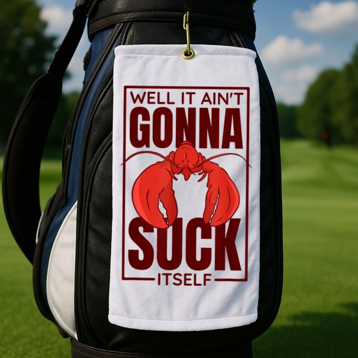 Well It Ain'T Gonna Suck Itself, Cajun Crawfish Lover Golf Towel