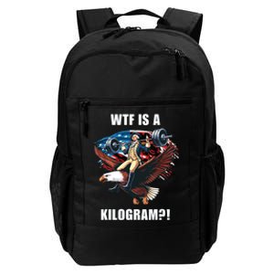 Wtf Is A Kilogram Funny 4th Of July Patriotic Eagle Usa Daily Commute Backpack