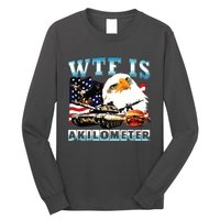 Wtf Is A Kilometer Eagle Badge American Signature Burger Long Sleeve Shirt