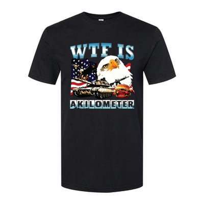 Wtf Is A Kilometer Eagle Badge American Signature Burger Softstyle CVC T-Shirt