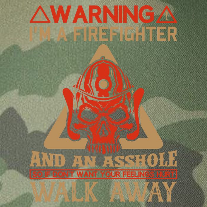 Warning I'm A Firefighter And An Asshole Legacy Tie Dye Trucker Hat