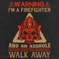 Warning I'm A Firefighter And An Asshole 25L Jumbo Tote