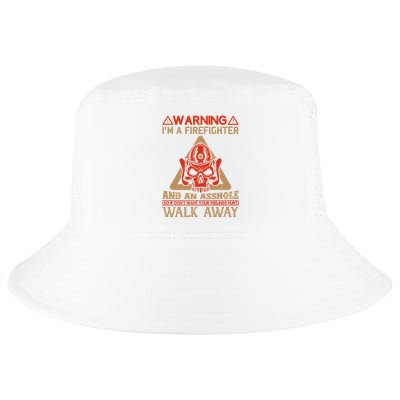 Warning I'm A Firefighter And An Asshole Cool Comfort Performance Bucket Hat