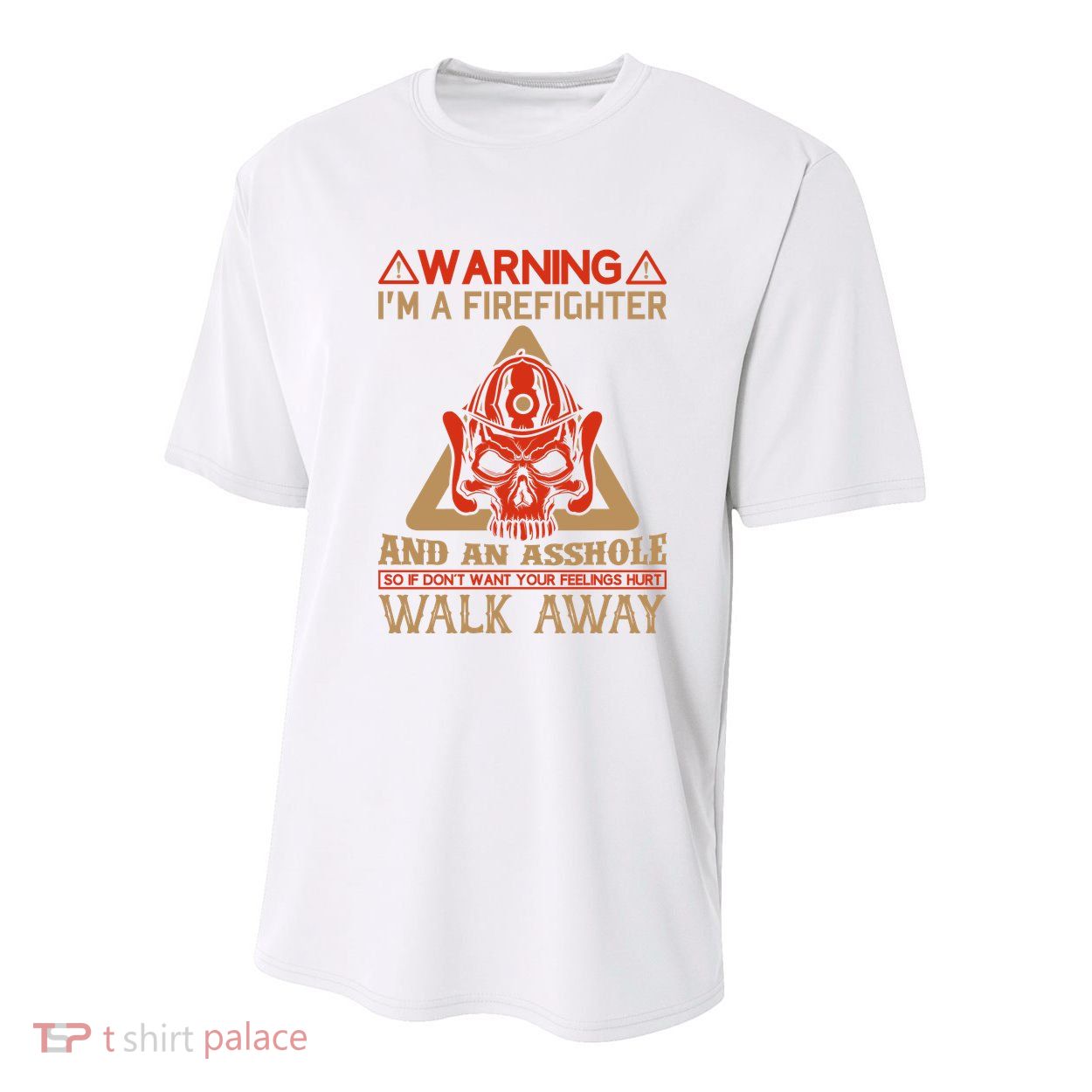 Warning I'm A Firefighter And An Asshole Youth Performance Sprint T-Shirt