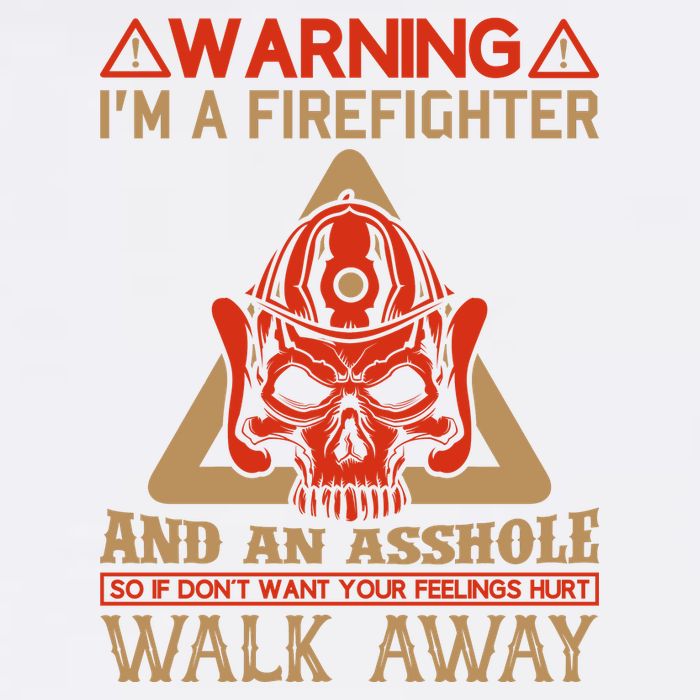 Warning I'm A Firefighter And An Asshole Microfiber Hand Towel