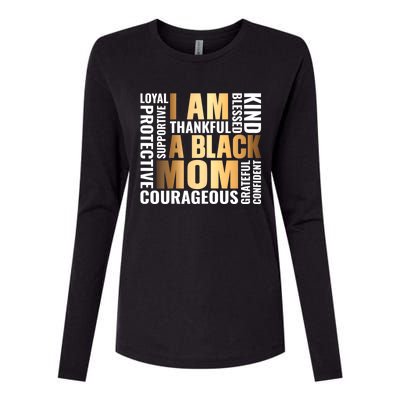 Womens I'm A Black Mom African American Mother's Day Womens Cotton Relaxed Long Sleeve T-Shirt