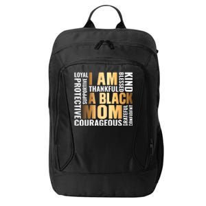 Womens I'm A Black Mom African American Mother's Day City Backpack