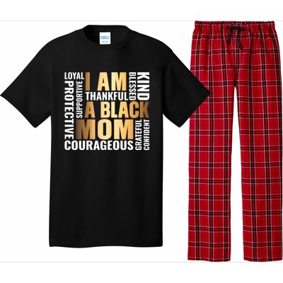 Womens I'm A Black Mom African American Mother's Day Pajama Set