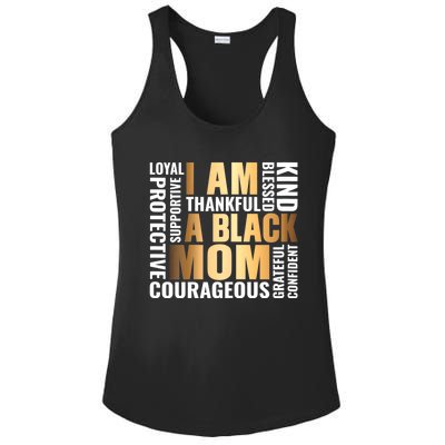 Womens I'm A Black Mom African American Mother's Day Ladies PosiCharge Competitor Racerback Tank