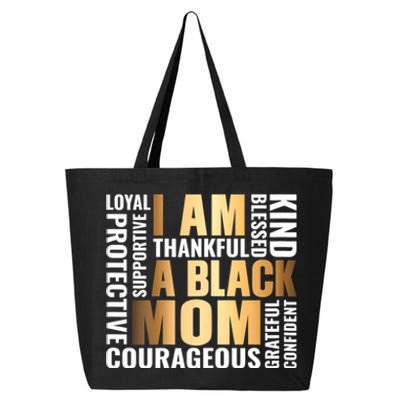 Womens I'm A Black Mom African American Mother's Day 25L Jumbo Tote